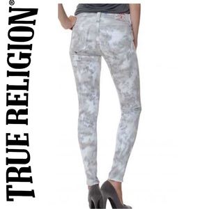 True Religion Halle Super Skinny Tie Dye Jeans